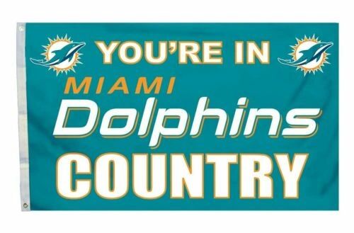 Miami Dolphins You're In Country Banner Flag 3' x 5' NFL Licensed