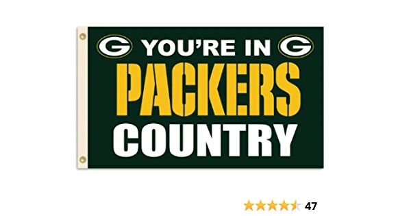 Green Bay Packers You're In Country Banner Flag 3' x 5' NFL Licensed