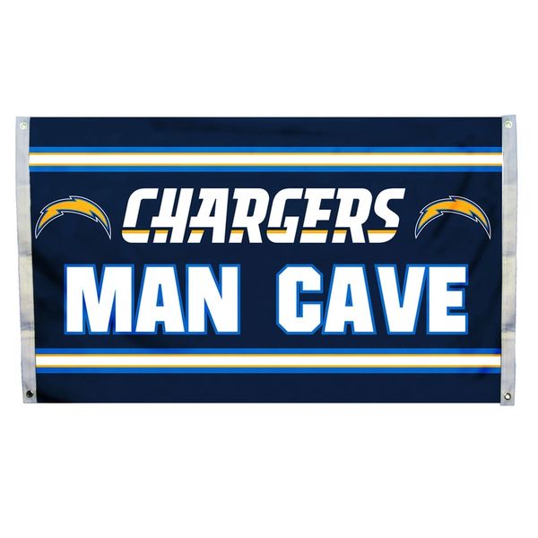 San Diego Chargers "Man Cave" 3' x 5' Banner Flag NFL Licensed