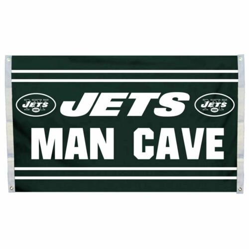 New York Jets "Man Cave" 3' x 5' Banner Flag NFL Licensed
