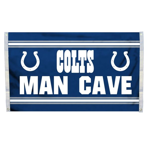 Indianapolis Colts "Man Cave" 3' x 5' Banner Flag NFL Licensed