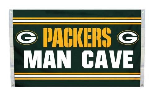 Green Bay Packers "Man Cave" 3' x 5' Banner Flag NFL Licensed