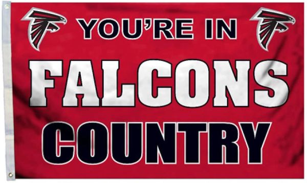 Atlanta Falcons "Man Cave" 3' x 5' Banner Flag NFL Licensed