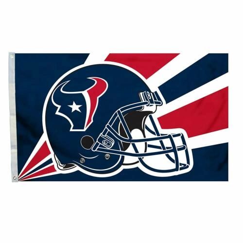 Houston Texans Team Helmet Banner Flag 3'x5' NFL Licensed
