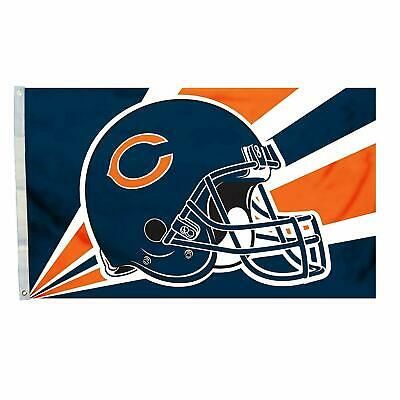 Chicago Bears Team Helmet Banner Flag 3'x5' NFL Licensed