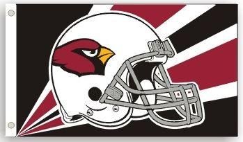 Arizona Cardinals Team Helmet Banner Flag 3'x5' NFL Licensed