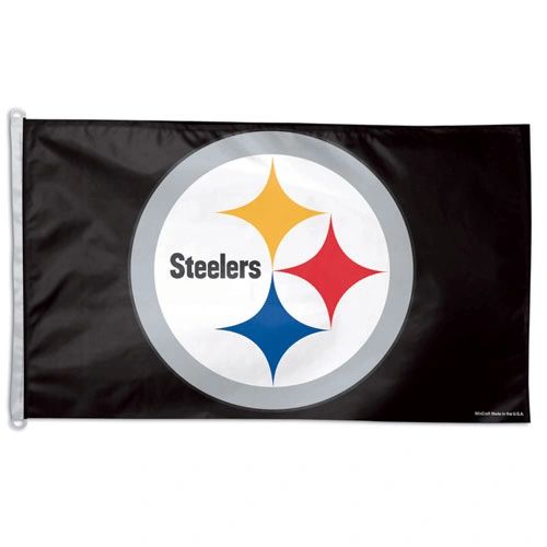 Pittsburgh Steelers Team Logo Banner Flag 3' x 5' NFL Licensed