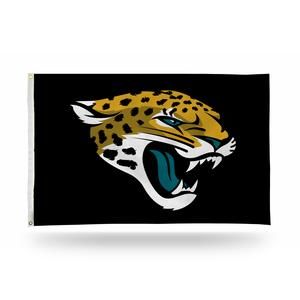 Jacksonville Jaguars Team Logo Banner Flag 3' x 5' NFL Licensed