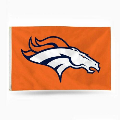 Denver Broncos Team Logo Banner Flag 3' x 5' NFL Licensed