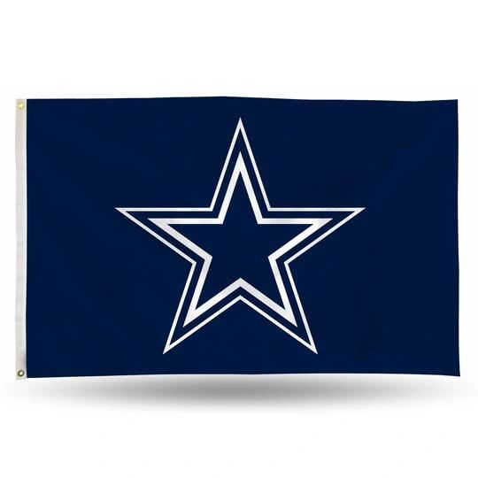 Dallas Cowboys Team Logo Banner Flag 3' x 5' NFL Licensed