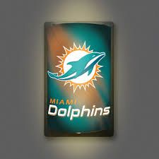 Miami Dolphins Motiglow Light Up Wall Sign NFL Party Animal