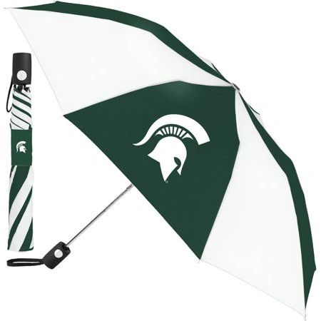 Michigan State Spartans Automatic Push Button Umbrella 42" NCAA