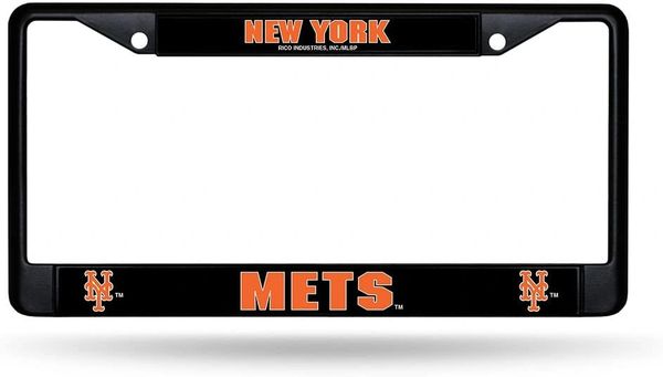 New York Mets Chrome Metal License Plate Frame MLB