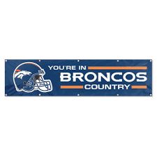 Denver Broncos 2' x 8' Wall Banner Flag NFL Licensed