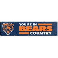 Chicago Bears 2' x 8' Wall Banner Flag NFL Licensed