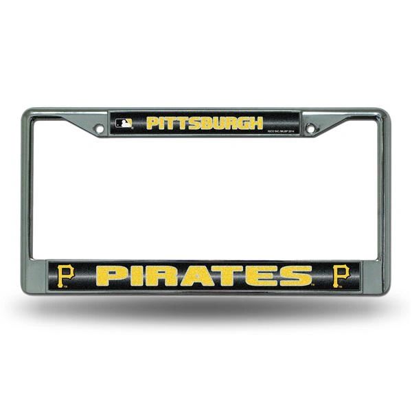 Pittsburgh Pirates Chrome Bling License Plate Frame MLB Licensed