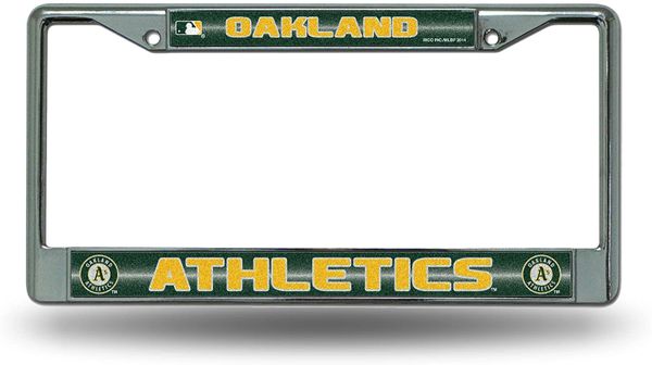 Oakland Athletics Chrome Bling License Plate Frame MLB Licensed
