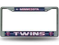 Minnesota Twins Chrome Bling License Plate Frame MLB Licensed