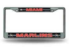 Miami Marlins Chrome Bling License Plate Frame MLB Licensed