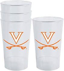 NCAA UVA Cavaliers Acrylic Tumblers 4 Pack