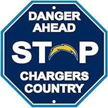 Los Angeles Chargers Acrylic Wall Stop Sign 12" x 12" NFL