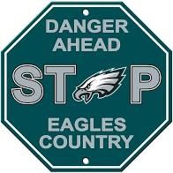 Philadelphia Eagles Acrylic Wall Stop Sign 12" x 12" NFL