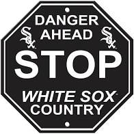 Chicago White Sox Acrylic Wall Stop Sign 12" x 12" MLB Licensed