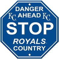 Kansas City Royals Acrylic Wall Stop Sign 12" x 12" MLB Licensed
