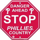 Philadelphia Phillies Acrylic Wall Stop Sign 12" x 12" MLB Licensed