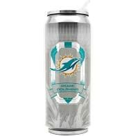 Miami Dolphins Insulated Stainless Steel Thermo Can Travel Tumbler NFL