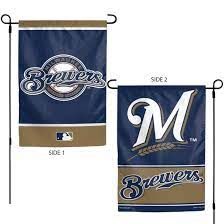Milwaukee Brewers 2 Sided Garden Flag 12" x 18"