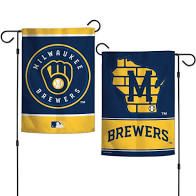 Milwaukee Brewers "State" 2 Sided Garden Flag 12" x 18"