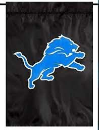 Detroit Lions "Black" Embroidered Garden Flag