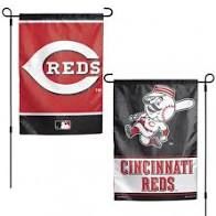 Cincinnati Reds 2 Sided Garden Flag 12" x 18"