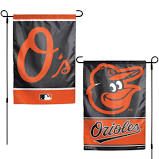 Baltimore Orioles 2 Sided Garden Flag 12" x 18"