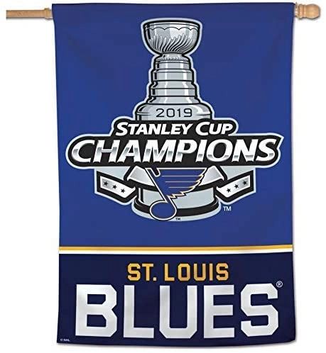 St Louis Blues 2019 Stanley Cup Champions Vertical Flag 28" x 40"