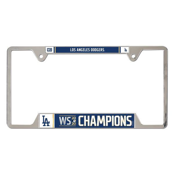 Los Angeles Dodgers Metal World Series Champions License Plate Frame MLB