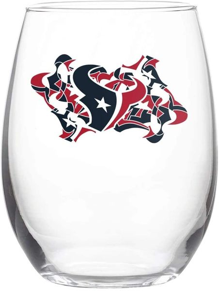 Houston Texans Stemless Wine Glass 16oz. NFL