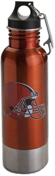 Cleveland Browns Team Logo Stainless Steel Bottle Chiller, 14oz