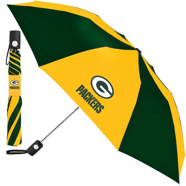 Green Bay Packers Umbrella 42" Automatic Push Button NFL Licensed