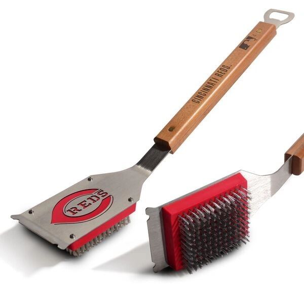 Cincinnati Reds BBQ Grill Brush w/ Bottle Opener MLB