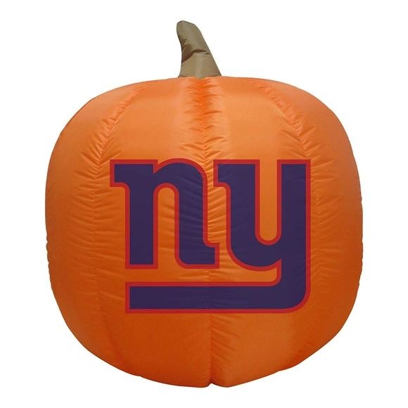 New York Giants 4' Inflatable Pumpkin