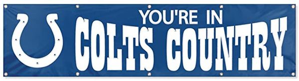 Indianapolis Colts 2' x 8' Banner Flag Wall NFL Licensed