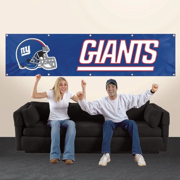 New York Giants 2' x 8' Wall Banner Flag NFL Licensed