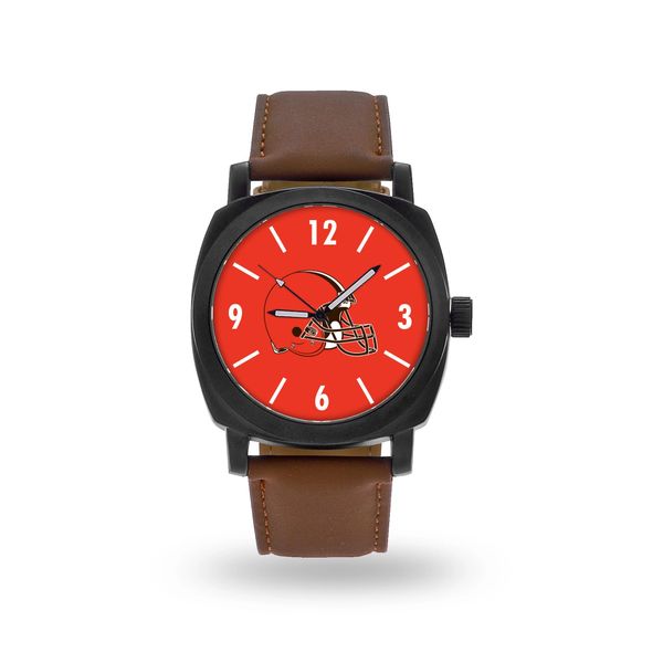 Mens Team Logo Watch w/ Leather Band