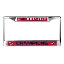 Washington Nationals 2019 World Series Chrome License Plate Frame MLB Licensed