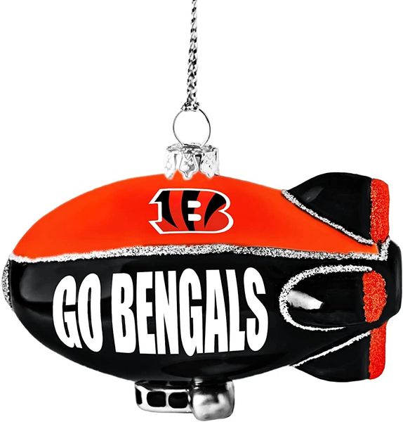 Cincinnati Bengals Glitter Blimp Tree Ornament