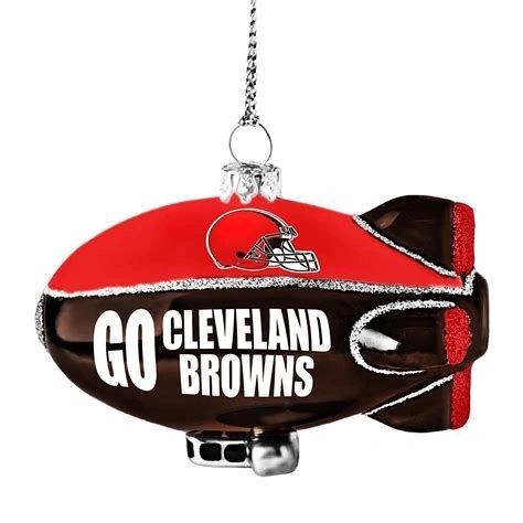 Cleveland Browns Glitter Blimp Tree Ornament