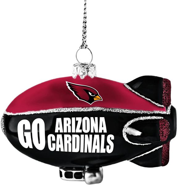 Arizona Cardinals Glitter Blimp Tree Ornament