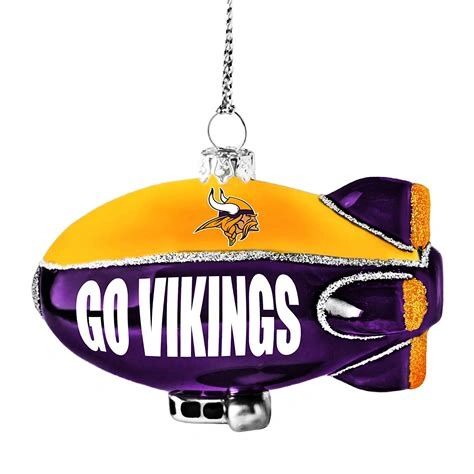 Minnesota Vikings Glitter Blimp Tree Ornament